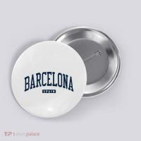 Barcelona Spain Spain College University Style Navy Button thumb 0