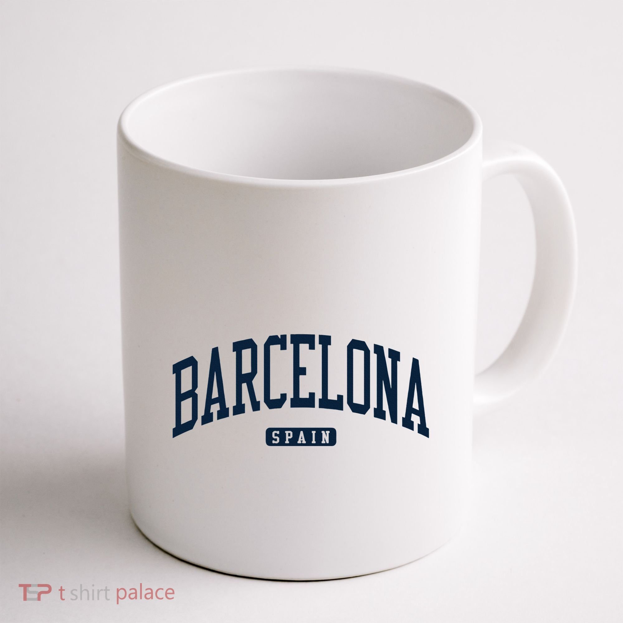 Barcelona Spain Spain College University Style Navy Coffee Mug