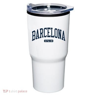 Barcelona Spain Spain College University Style Navy Tumbler