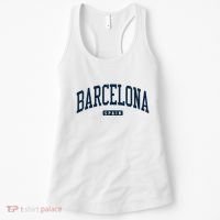 Barcelona Spain Spain College University Style Navy Women's Tank Top thumb 0
