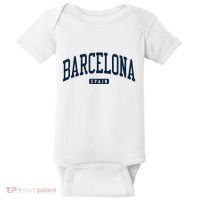 Barcelona Spain Spain College University Style Navy Baby Bodysuit thumb 0