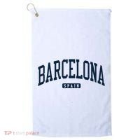 Barcelona Spain Spain College University Style Navy Golf Towel thumb 0