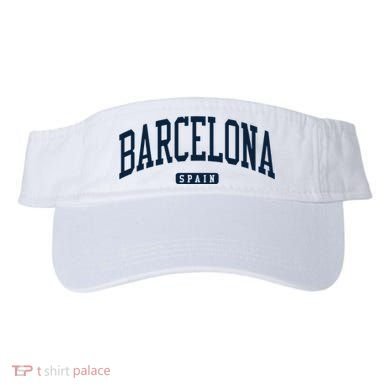 Barcelona Spain Spain College University Style Navy Visor