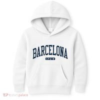 Barcelona Spain Spain College University Style Navy Kids Hoodie thumb 0