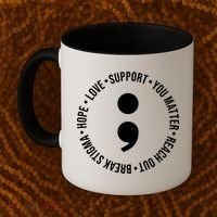 Break Stigma Support Mental Health Awareness Coffee Mug thumb 2