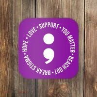 Break Stigma Support Mental Health Awareness Coaster thumb 0
