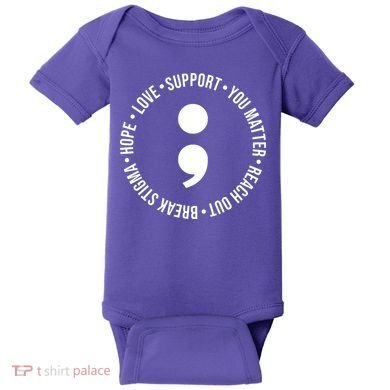 Break Stigma Support Mental Health Awareness Baby Bodysuit