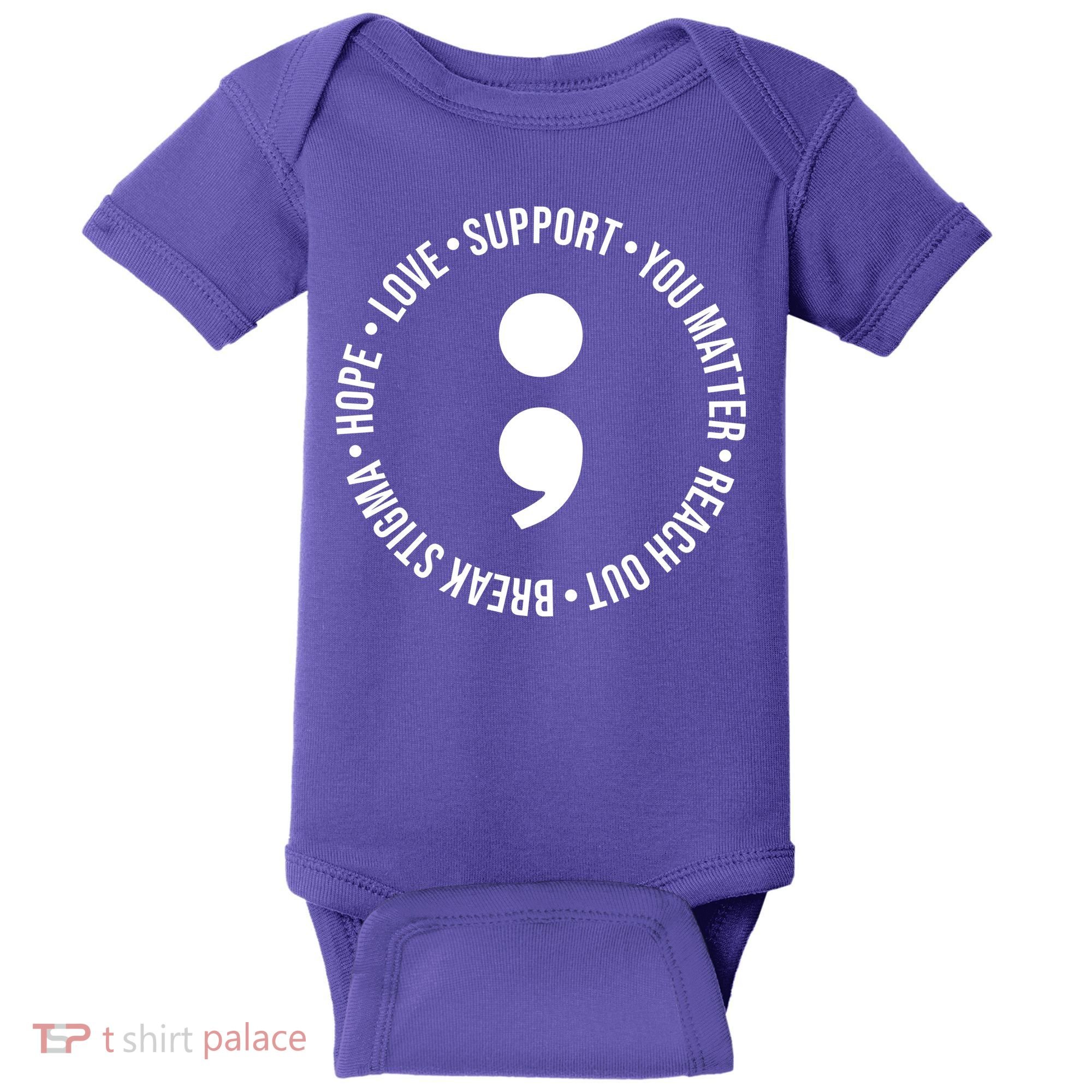 Break Stigma Support Mental Health Awareness Baby Bodysuit