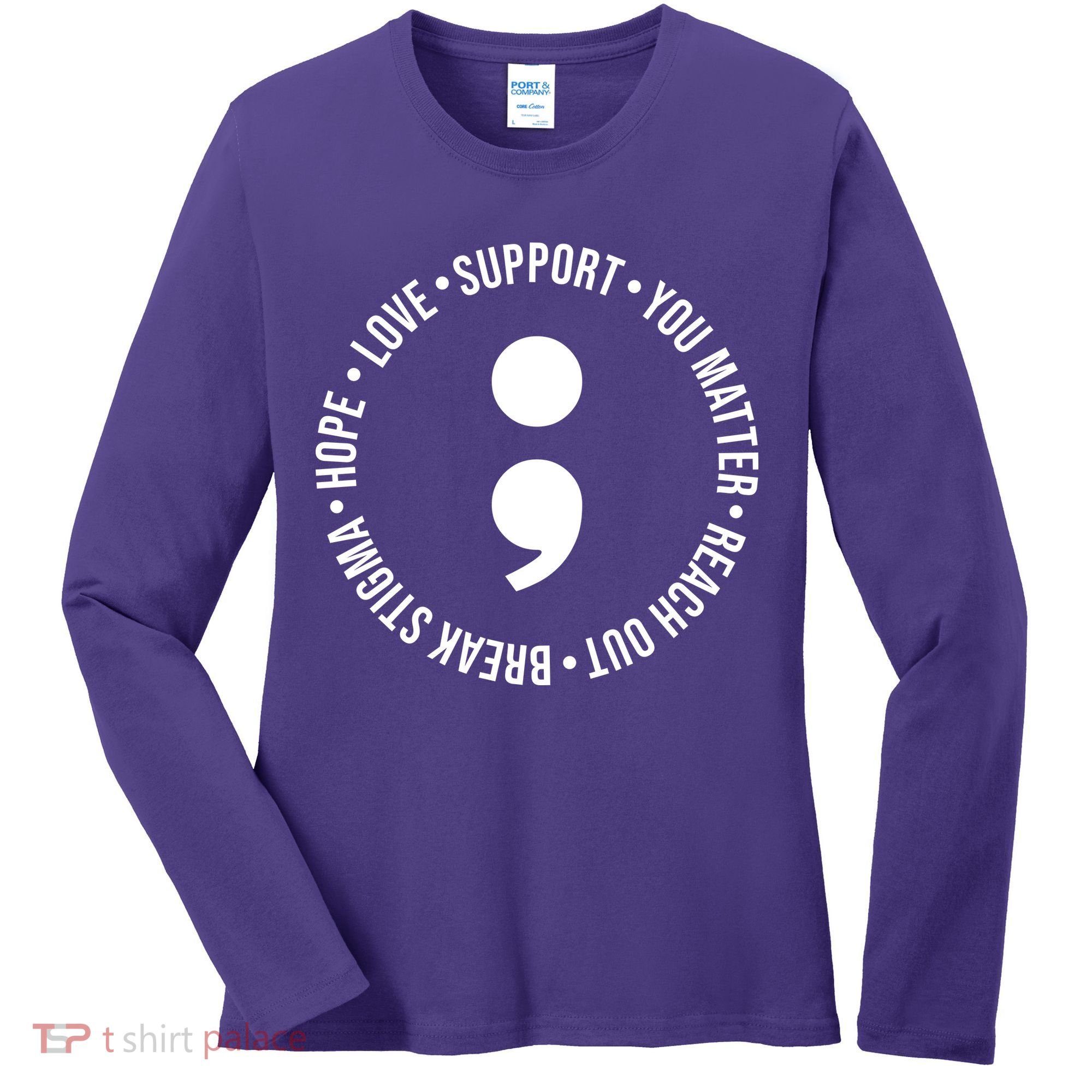 Break Stigma Support Mental Health Awareness Women's Long Sleeve Shirt