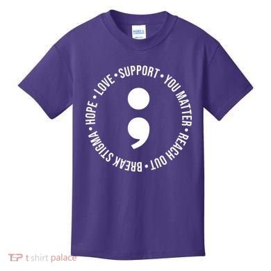 Break Stigma Support Mental Health Awareness Kids T-Shirt