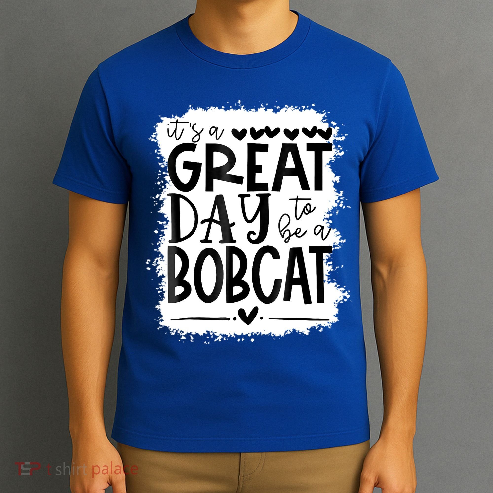 Bobcats School Sports Fan Team Spirit Mascot Gift Bleached T-Shirt