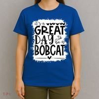 Bobcats School Sports Fan Team Spirit Mascot Gift Bleached T-Shirt thumb 4