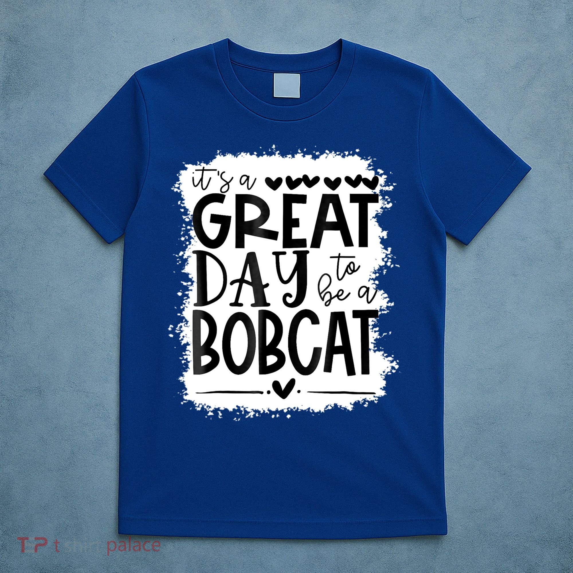 Bobcats School Sports Fan Team Spirit Mascot Gift Bleached T-Shirt