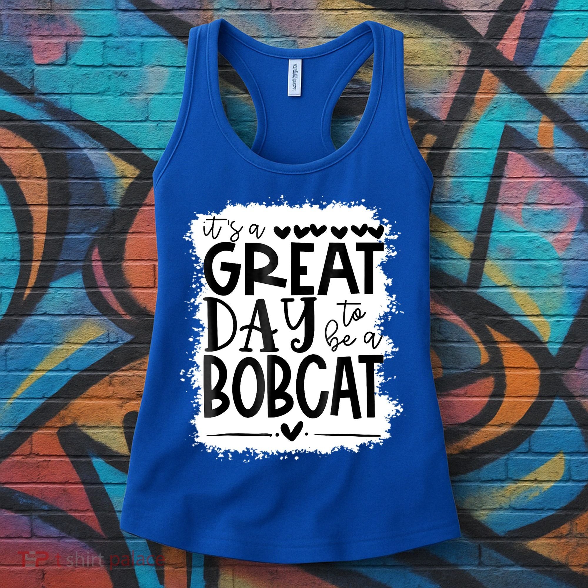 Bobcats School Sports Fan Team Spirit Mascot Gift Bleached Women's Tank Top