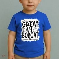 Bobcats School Sports Fan Team Spirit Mascot Gift Bleached Toddler T-Shirt thumb 2