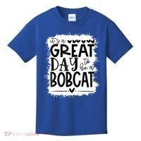 Bobcats School Sports Fan Team Spirit Mascot Gift Bleached Kids T-Shirt thumb 0