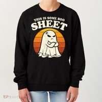 Boo Sheet Shirt This Is Some Boo Sheet Ghost Funny Retro Halloween Women's Sweatshirt thumb 0