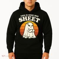 Boo Sheet Shirt This Is Some Boo Sheet Ghost Funny Retro Halloween Hoodie thumb 2