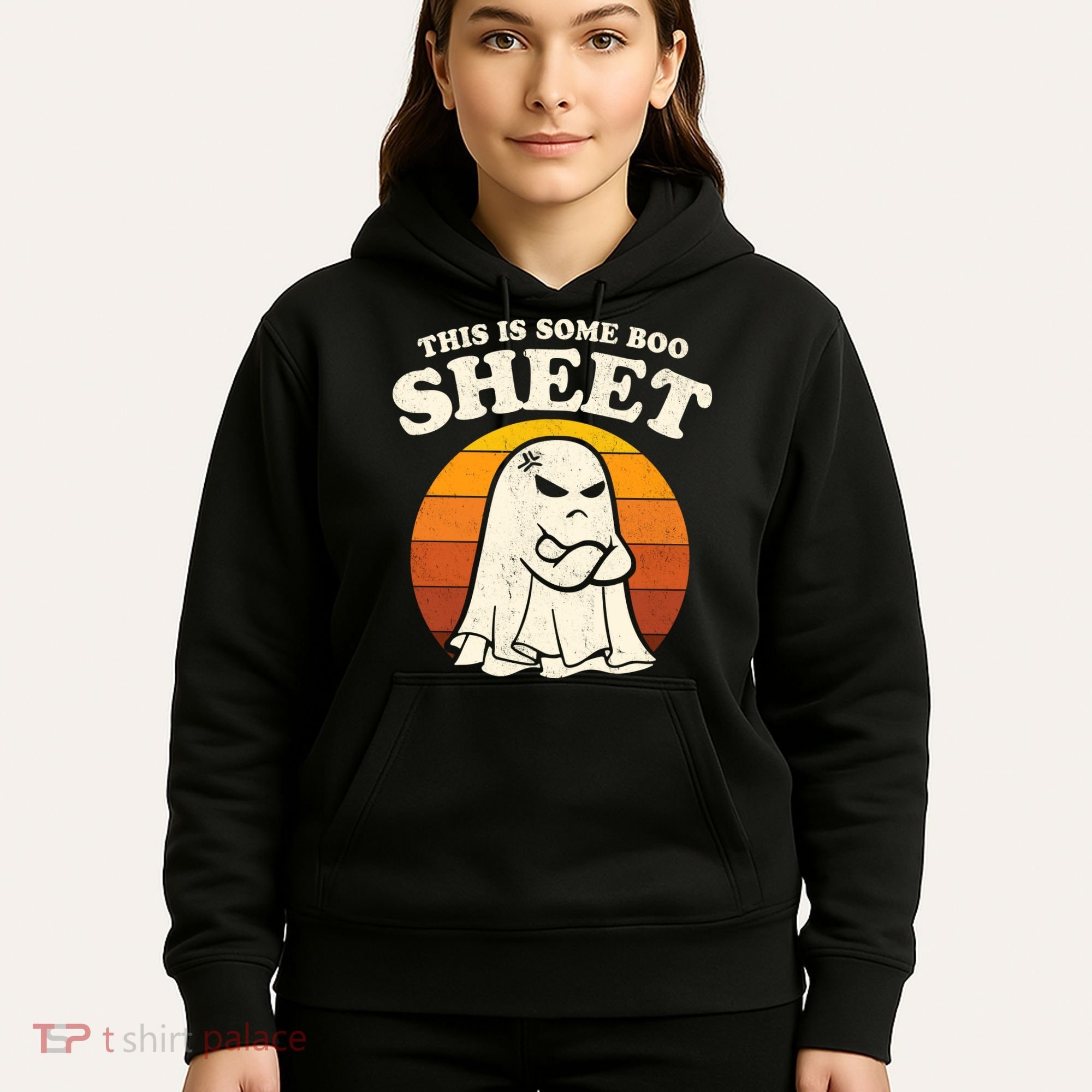 Boo Sheet Shirt This Is Some Boo Sheet Ghost Funny Retro Halloween Hoodie