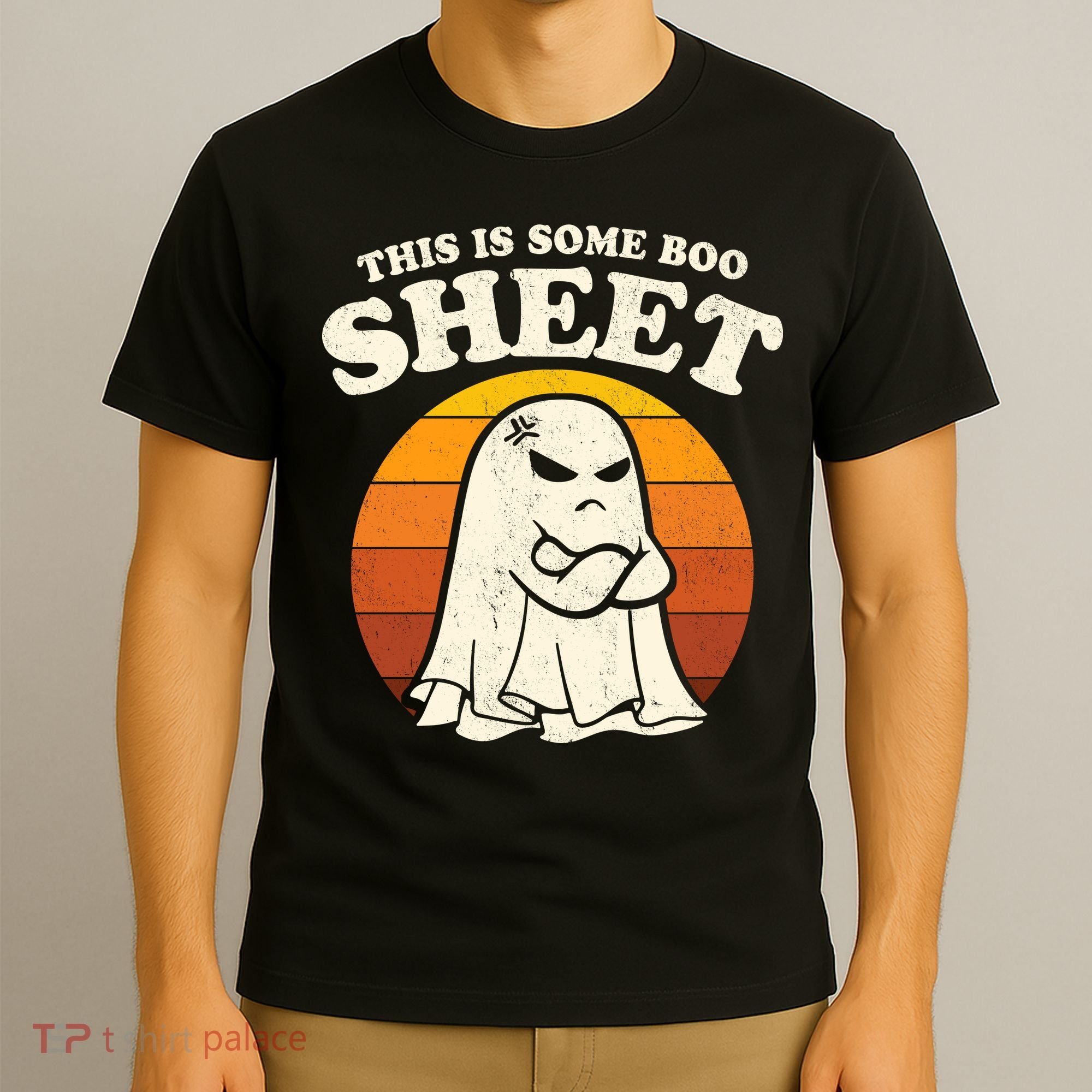 Boo Sheet Shirt This Is Some Boo Sheet Ghost Funny Retro Halloween T-Shirt