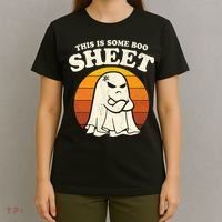 Boo Sheet Shirt This Is Some Boo Sheet Ghost Funny Retro Halloween T-Shirt thumb 4