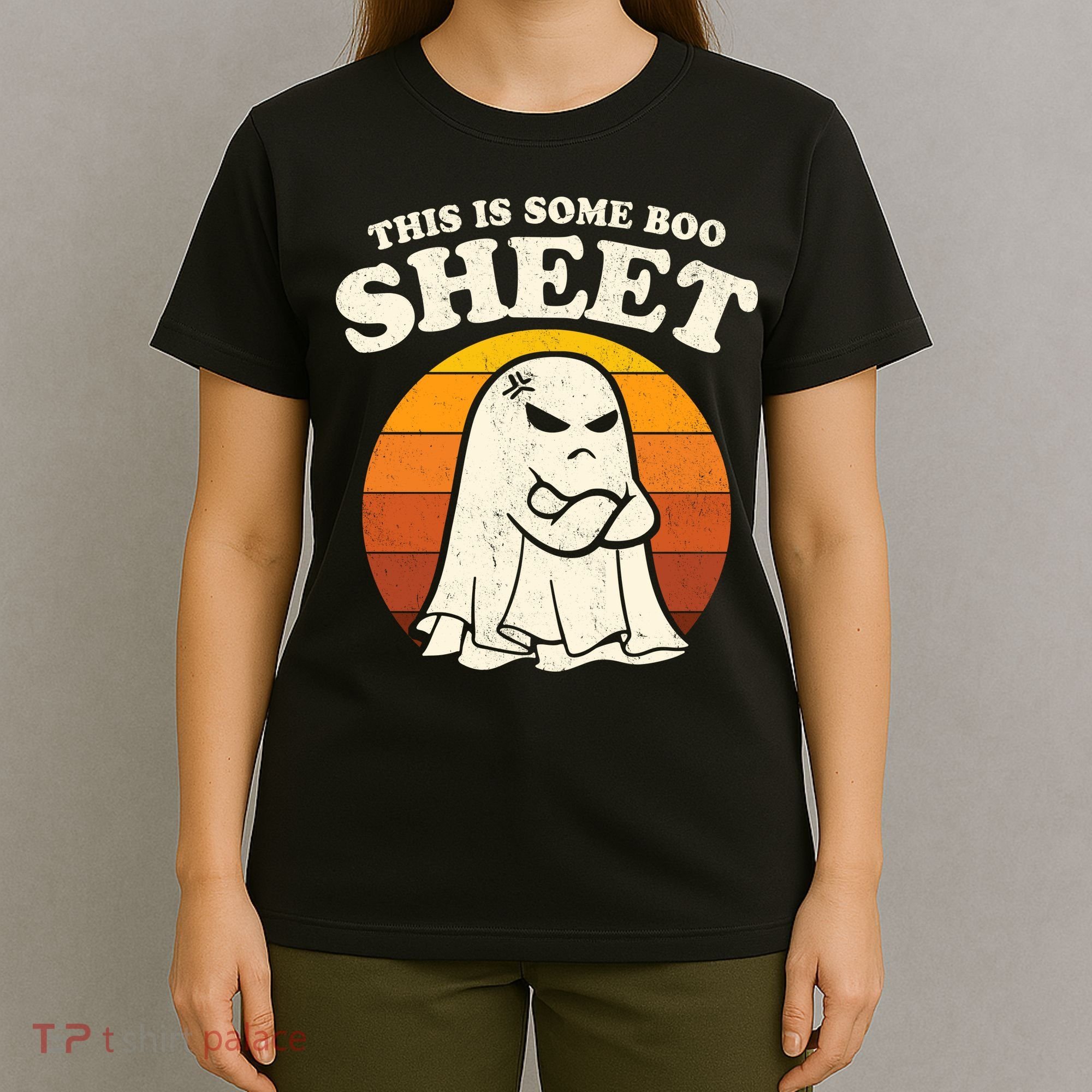 Boo Sheet Shirt This Is Some Boo Sheet Ghost Funny Retro Halloween T-Shirt