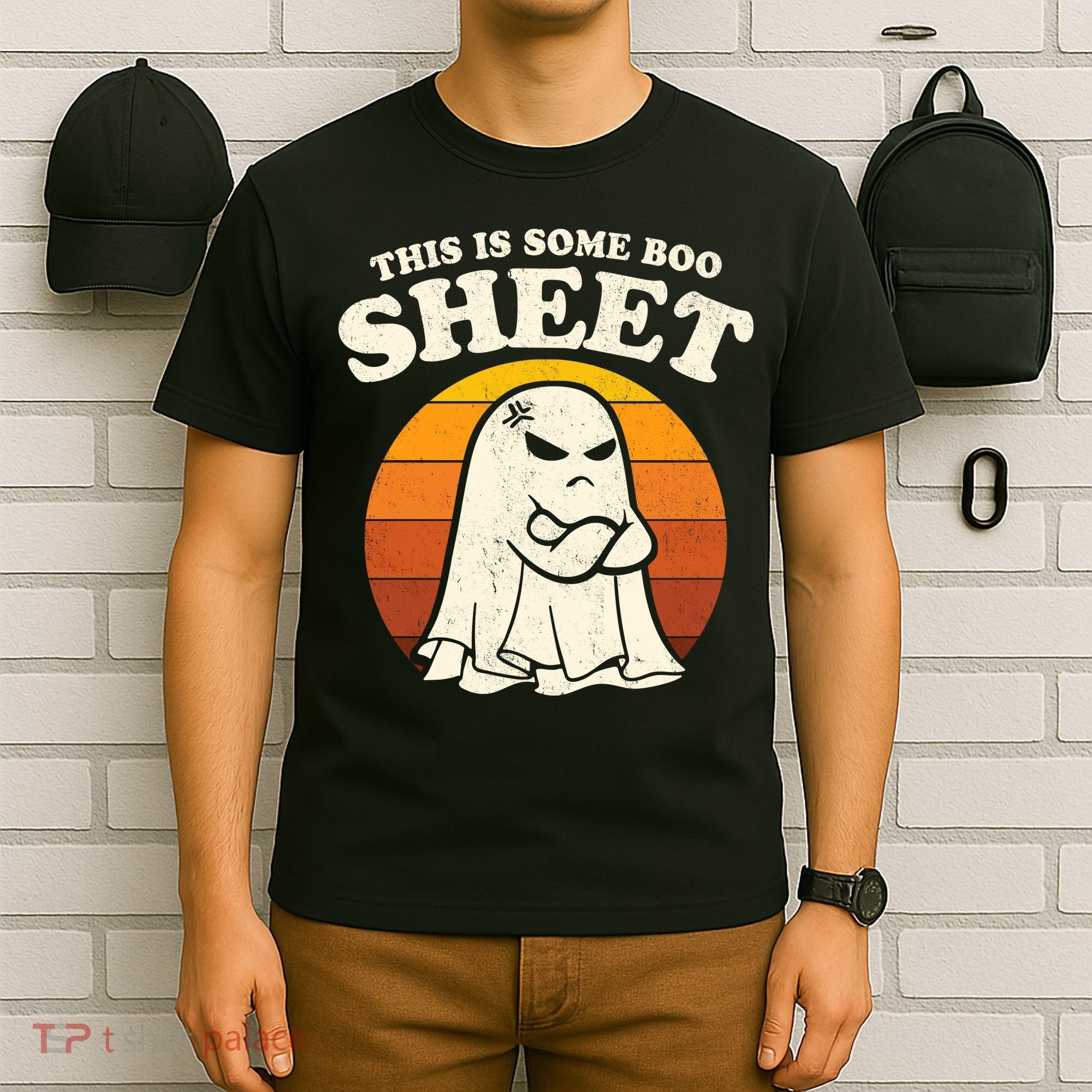 Boo Sheet Shirt This Is Some Boo Sheet Ghost Funny Retro Halloween T-Shirt