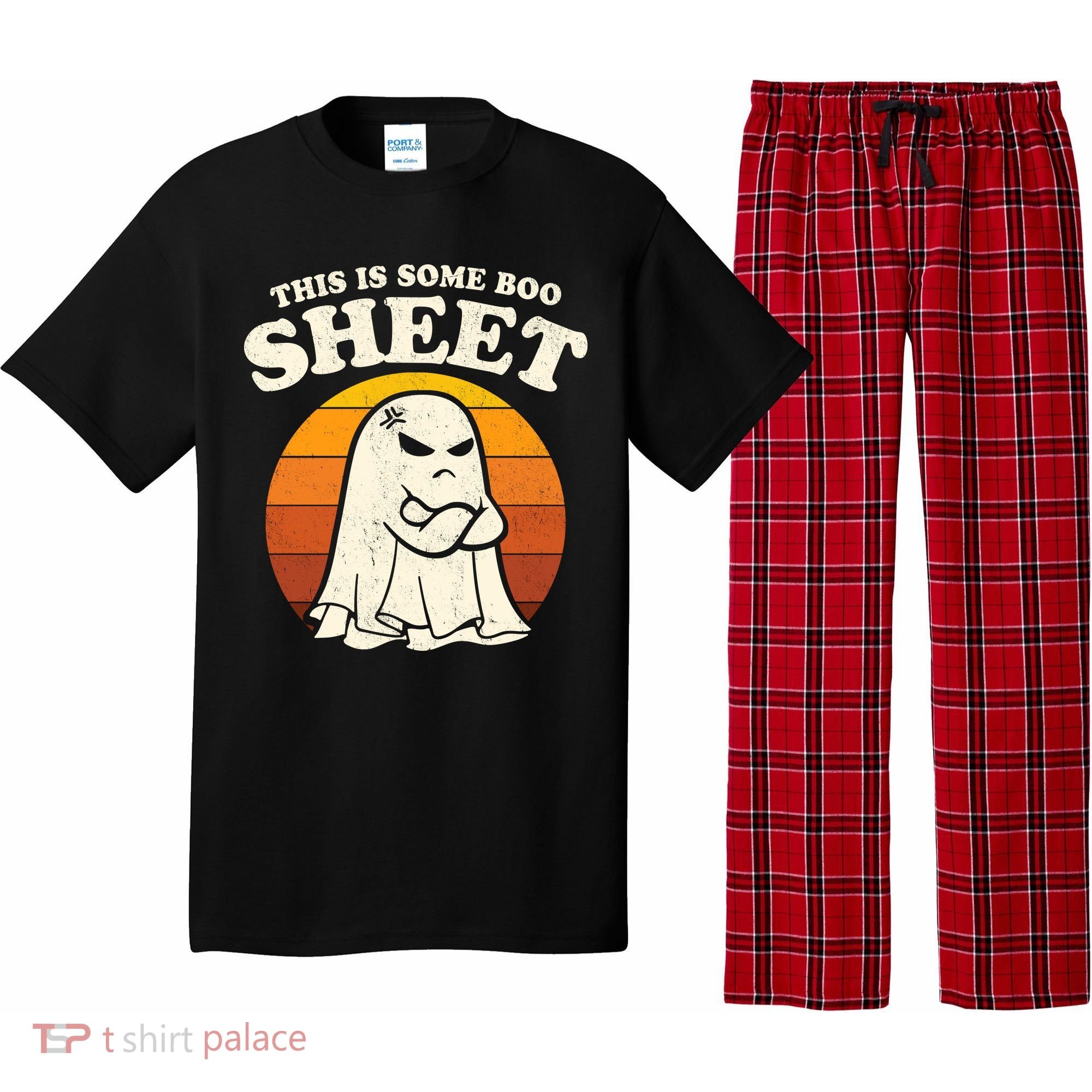 Boo Sheet Shirt This Is Some Boo Sheet Ghost Funny Retro Halloween Pajama Set