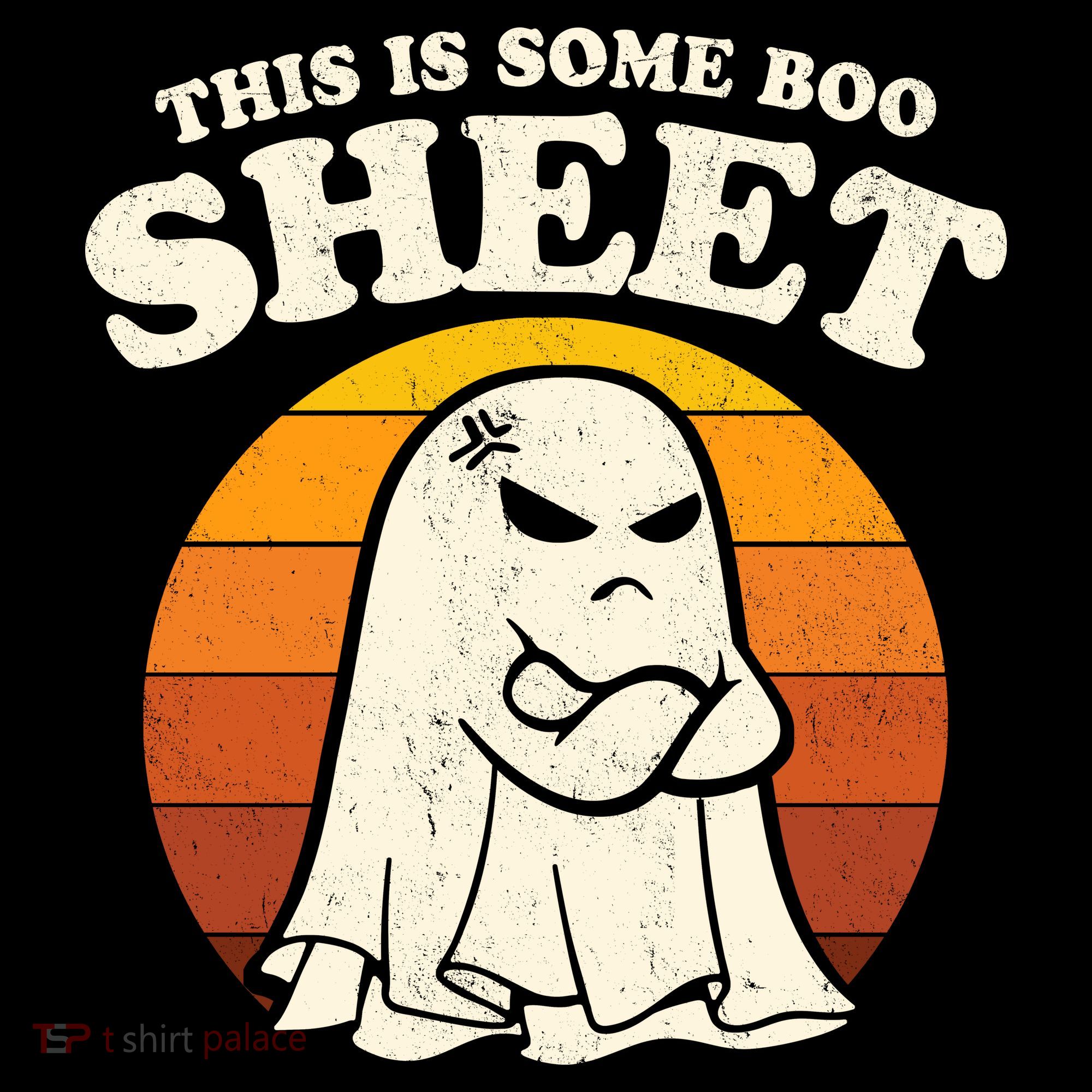 Boo Sheet Shirt This Is Some Boo Sheet Ghost Funny Retro Halloween Women's Hoodie