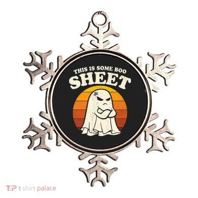 Boo Sheet Shirt This Is Some Boo Sheet Ghost Funny Retro Halloween Ornament