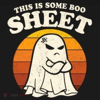 Boo Sheet Shirt This Is Some Boo Sheet Ghost Funny Retro Halloween Baby Bodysuit thumb 2