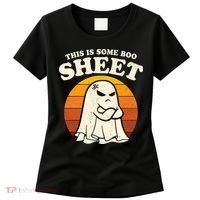 Boo Sheet Shirt This Is Some Boo Sheet Ghost Funny Retro Halloween Women's T-Shirt thumb 0