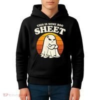 Boo Sheet Shirt This Is Some Boo Sheet Ghost Funny Retro Halloween Kids Hoodie thumb 4