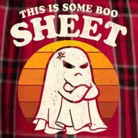 Boo Sheet Shirt This Is Some Boo Sheet Ghost Funny Retro Halloween Men's Flannel Plaid Pajama Pants thumb 2