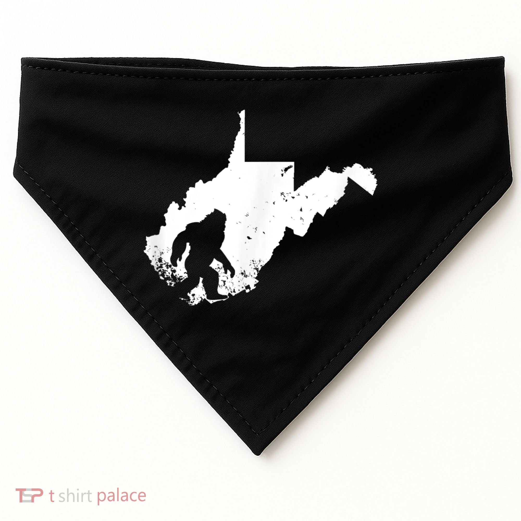 Bigfoot Sasquatch Sighted In State Of West Virginia Bigfoot USA-Made Doggie Bandana