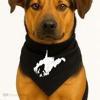 Bigfoot Sasquatch Sighted In State Of West Virginia Bigfoot USA-Made Doggie Bandana thumb 1
