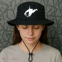 Bigfoot Sasquatch Sighted In State Of West Virginia Bigfoot Bucket Hat thumb 3