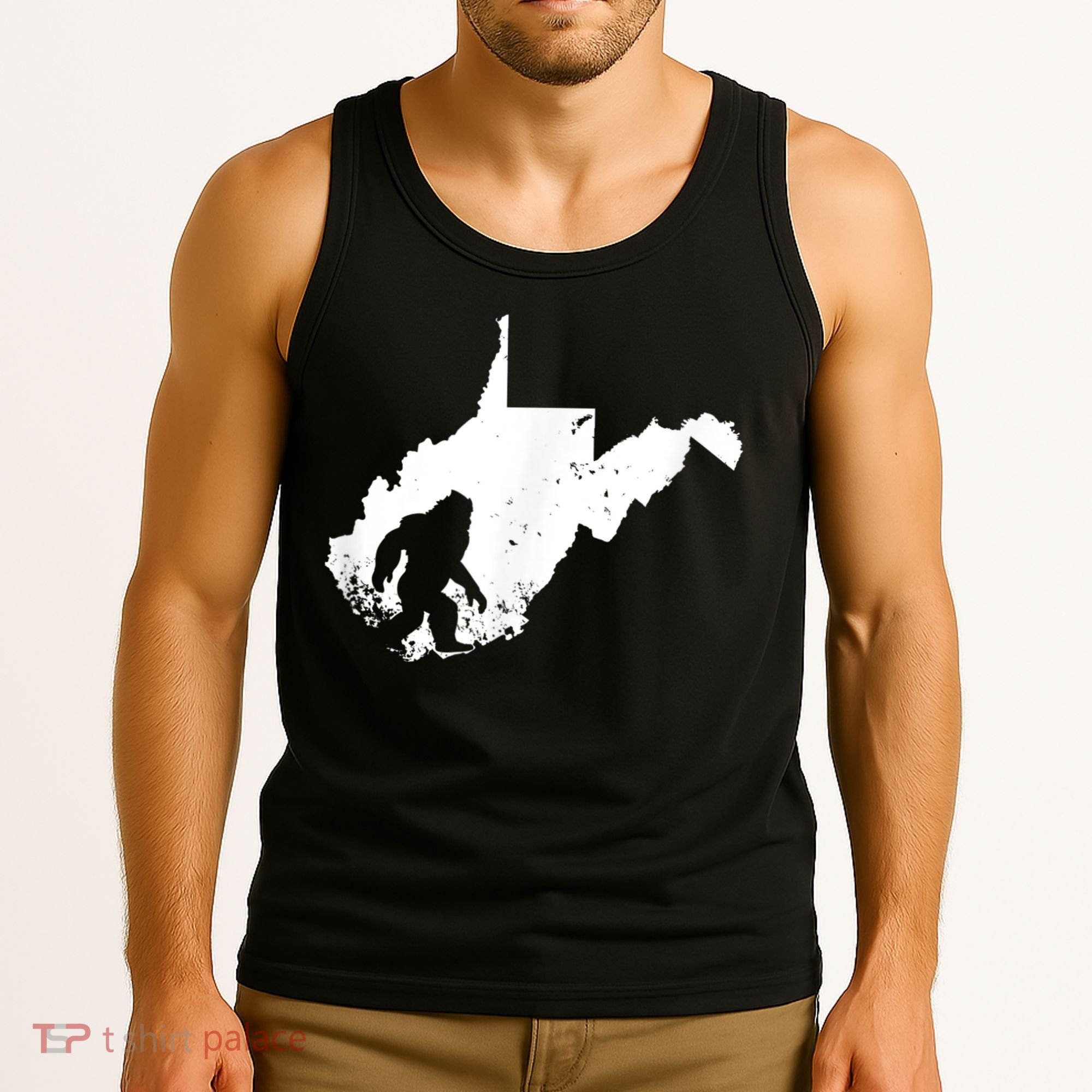 Bigfoot Sasquatch Sighted In State Of West Virginia Bigfoot Tank Top