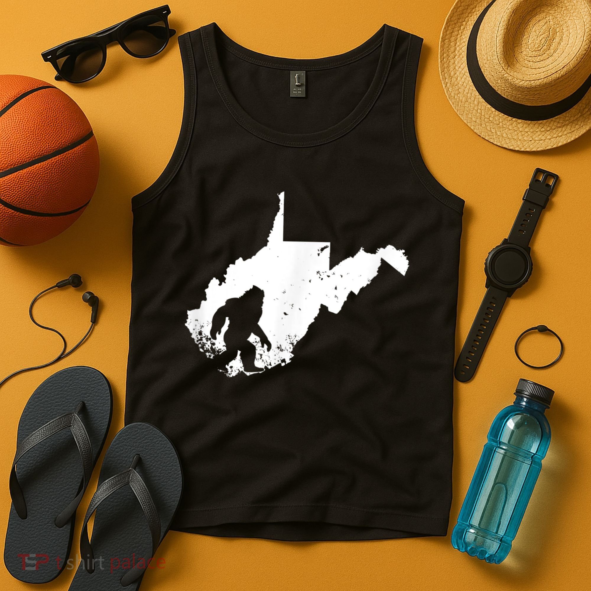 Bigfoot Sasquatch Sighted In State Of West Virginia Bigfoot Tank Top