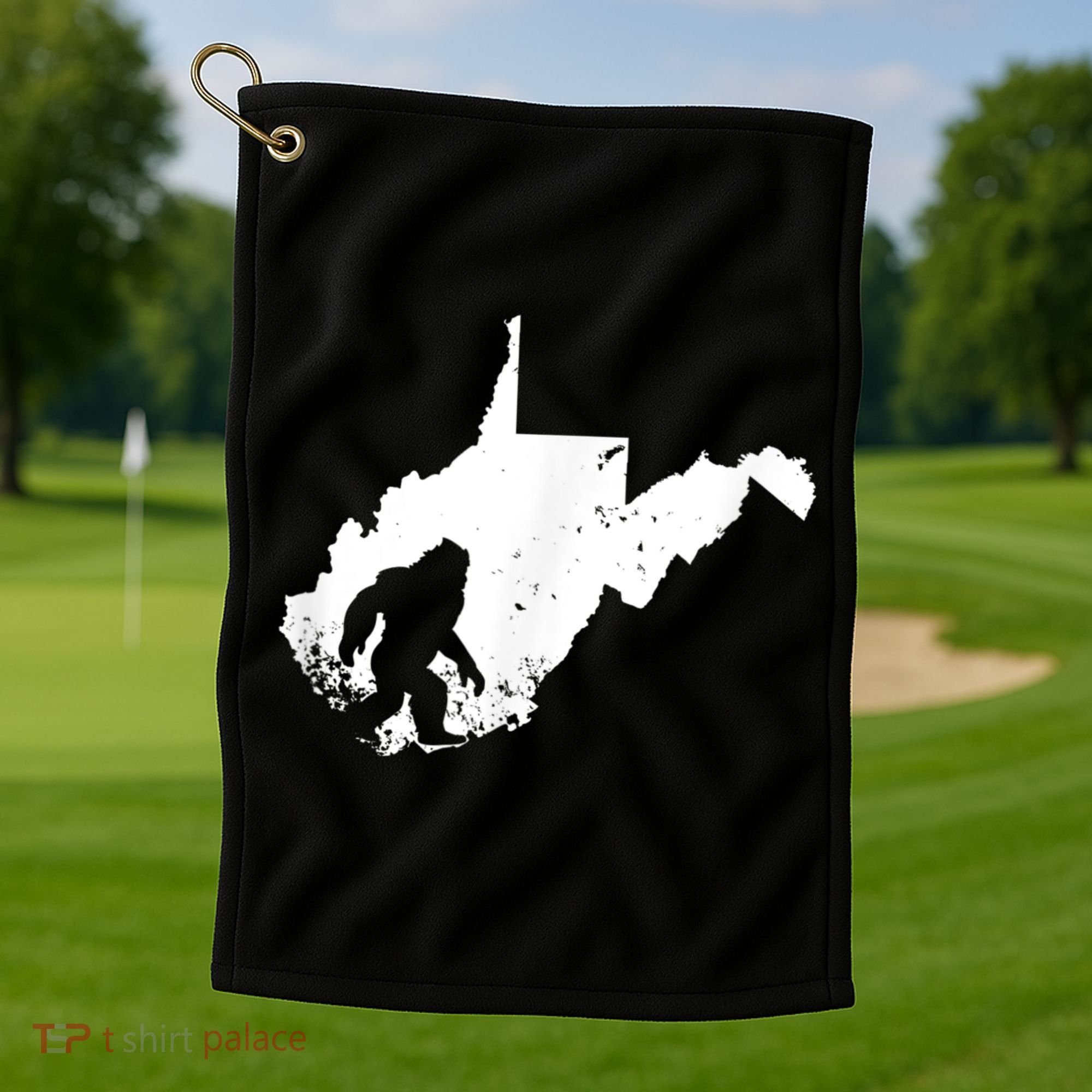 Bigfoot Sasquatch Sighted In State Of West Virginia Bigfoot Golf Towel