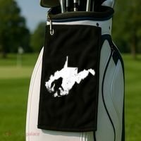 Bigfoot Sasquatch Sighted In State Of West Virginia Bigfoot Golf Towel thumb 2