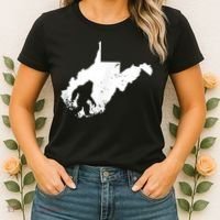 Bigfoot Sasquatch Sighted In State Of West Virginia Bigfoot Women's T-Shirt thumb 2