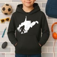 Bigfoot Sasquatch Sighted In State Of West Virginia Bigfoot Kids Hoodie thumb 2