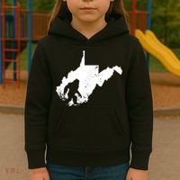 Bigfoot Sasquatch Sighted In State Of West Virginia Bigfoot Kids Hoodie thumb 3
