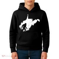 Bigfoot Sasquatch Sighted In State Of West Virginia Bigfoot Kids Hoodie thumb 4