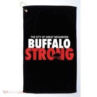 Buffalo Strong Shirt Buffalo Strong Pray For Buffalo Shirt Golf Towel thumb 0