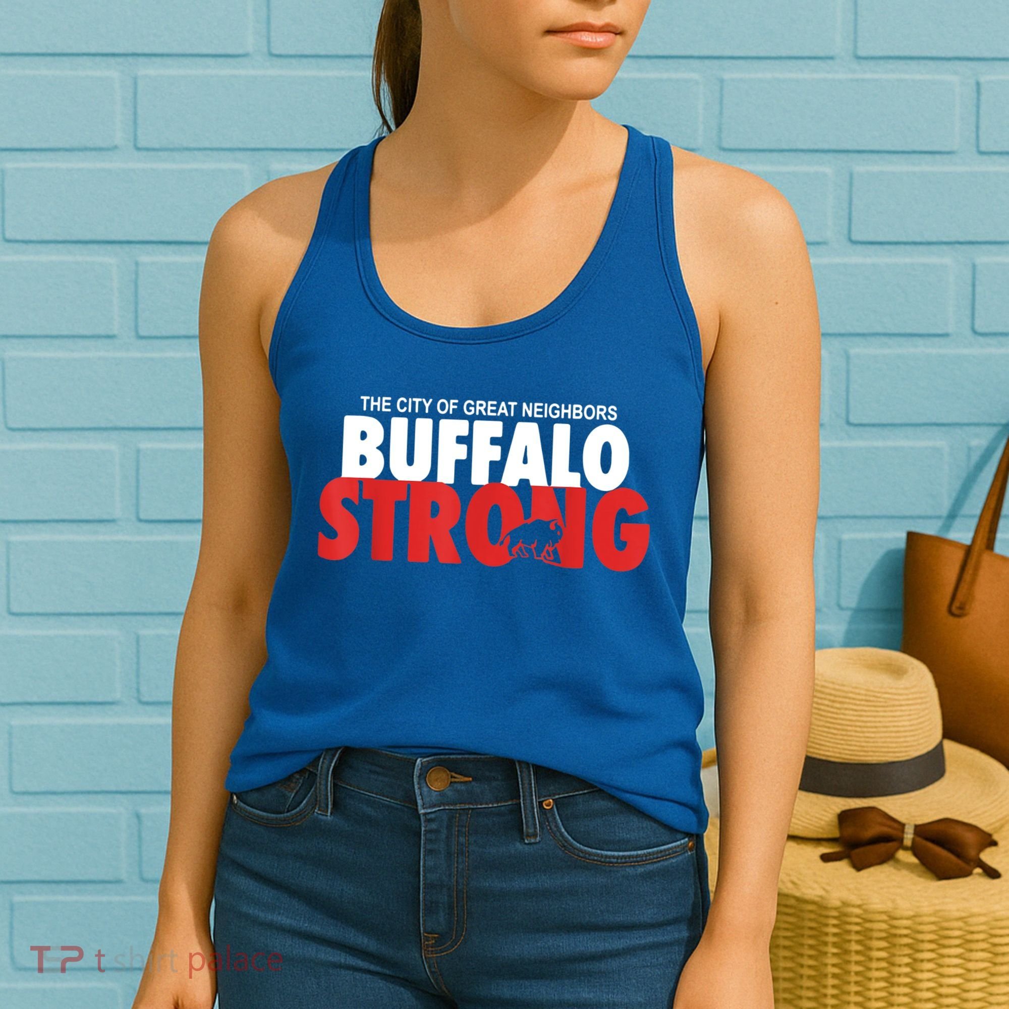 Buffalo Strong Shirt Buffalo Strong Pray For Buffalo Shirt Women's Tank Top