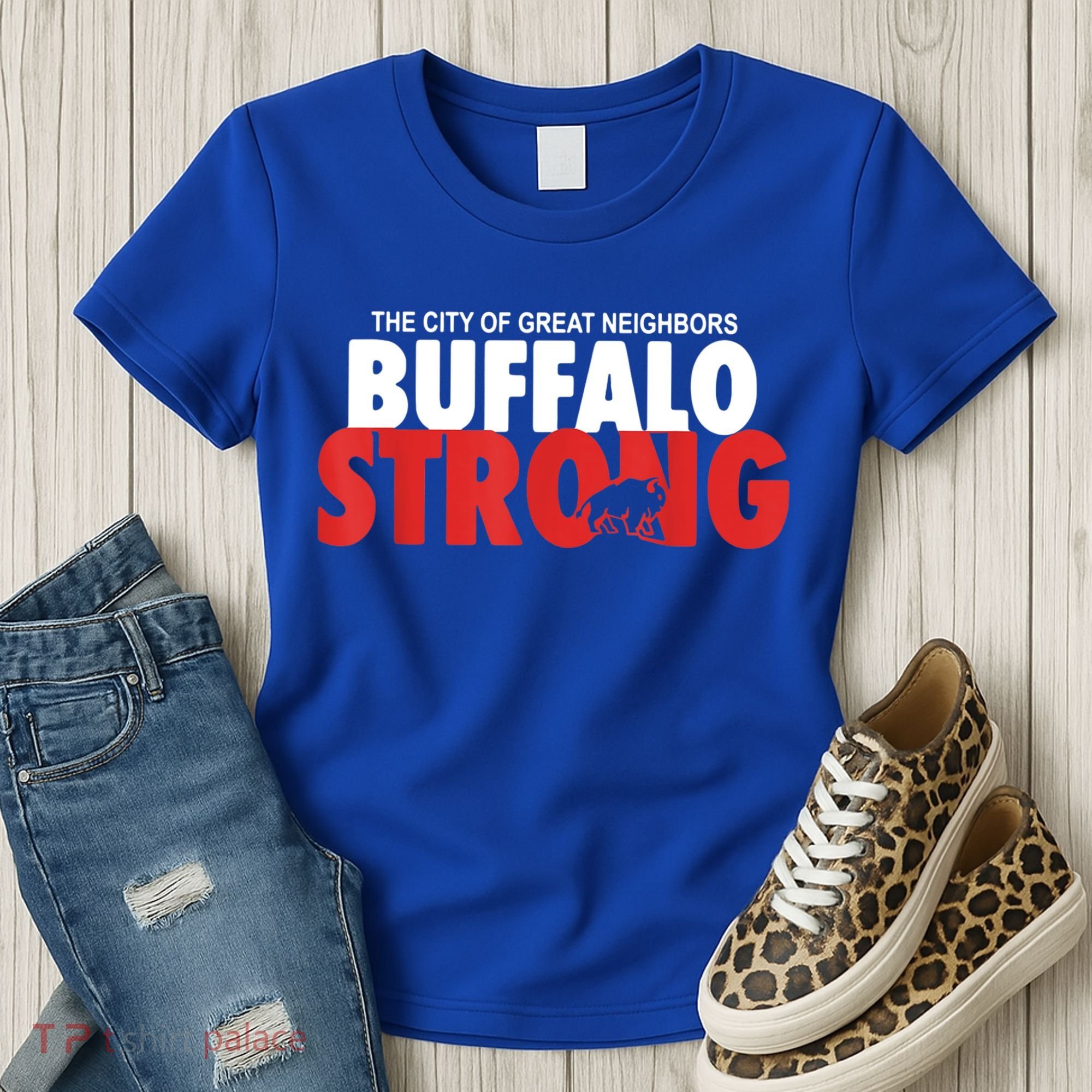Buffalo Strong Shirt Buffalo Strong Pray For Buffalo Shirt Women's T-Shirt