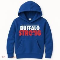 Buffalo Strong Shirt Buffalo Strong Pray For Buffalo Shirt Kids Hoodie thumb 0