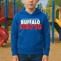 Buffalo Strong Shirt Buffalo Strong Pray For Buffalo Shirt Kids Hoodie thumb 2